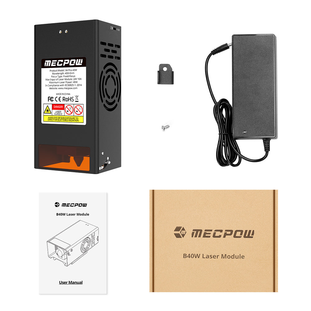 Mecpow B40W 40W Laser Module with 10A Power Adapter