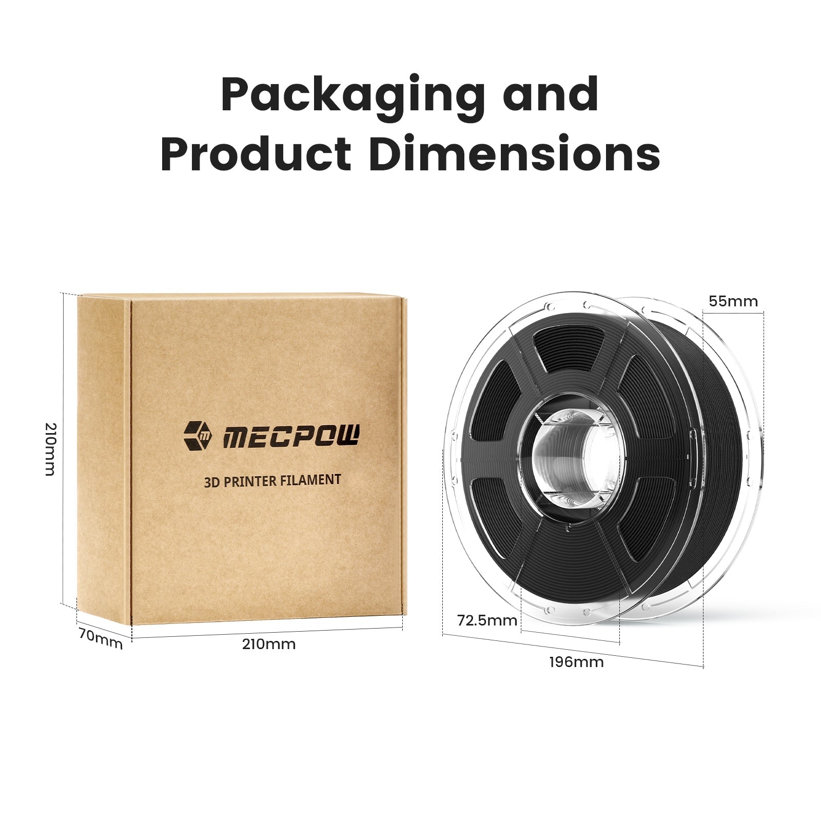Mecpow PETG-CF 3D Printing Filament