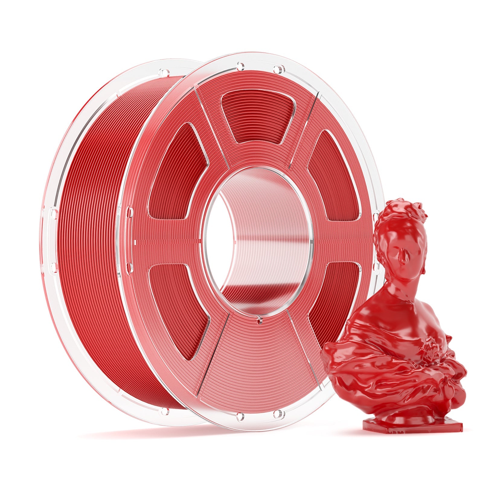 Mecpow PETG High Speed Solid Color 3D Printer Filament Red