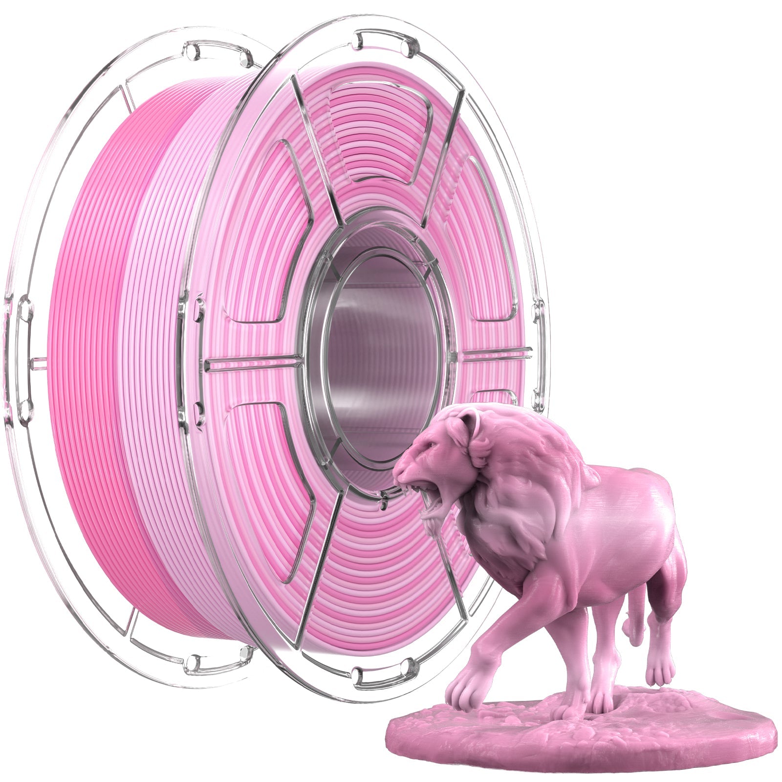 Mecpow PETG Translucent Gradient 3D Printing Filament EU Pink-White