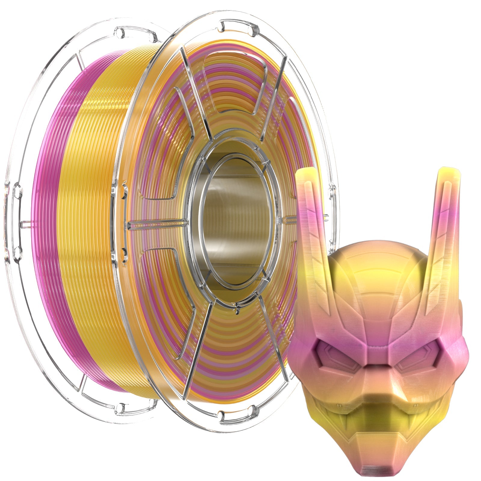 Mecpow PETG Translucent Gradient 3D Printing Filament EU Pink-Yellow