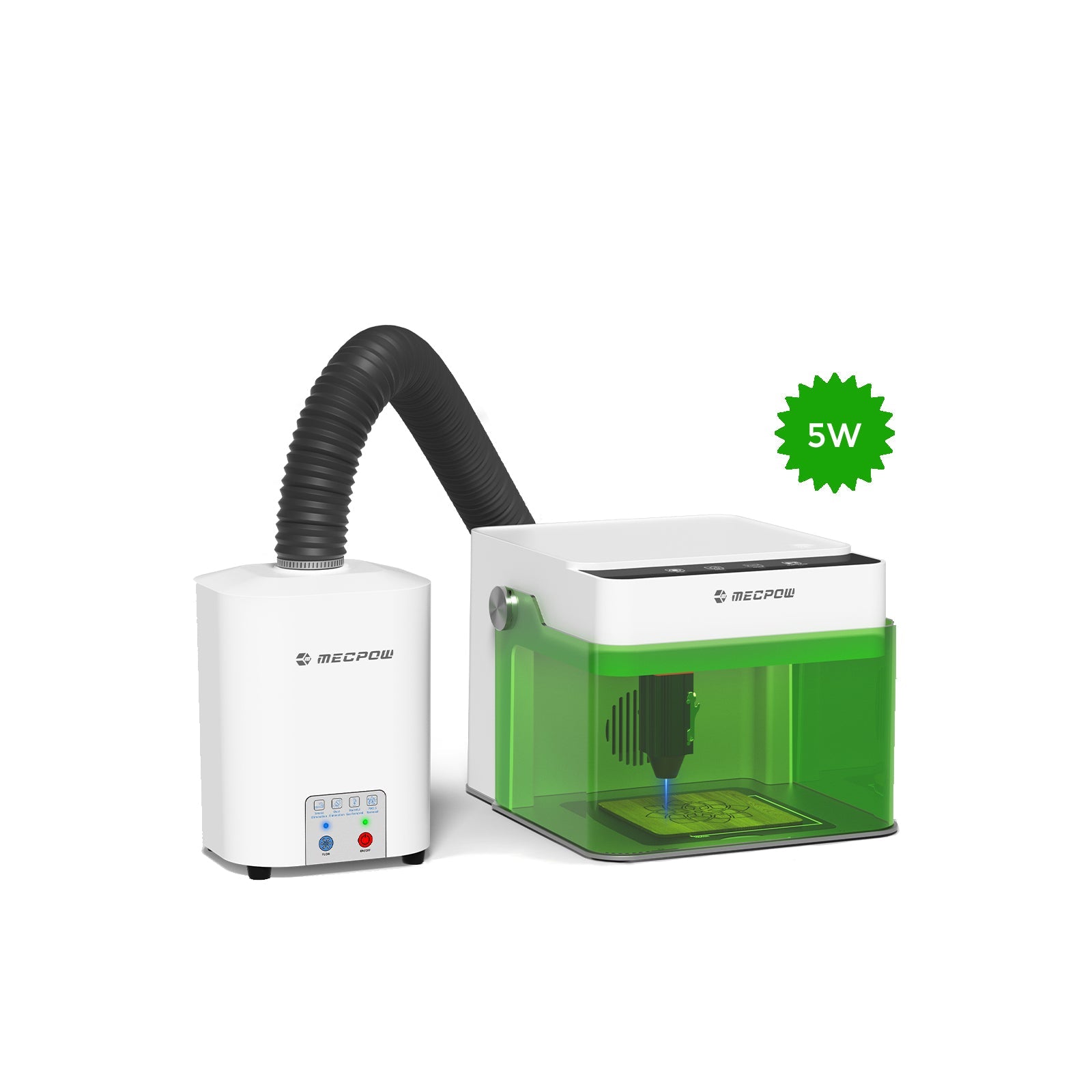 Mecpow M1 3.5W/5W Laser Engraver US 5W M1 + Fume Extractor