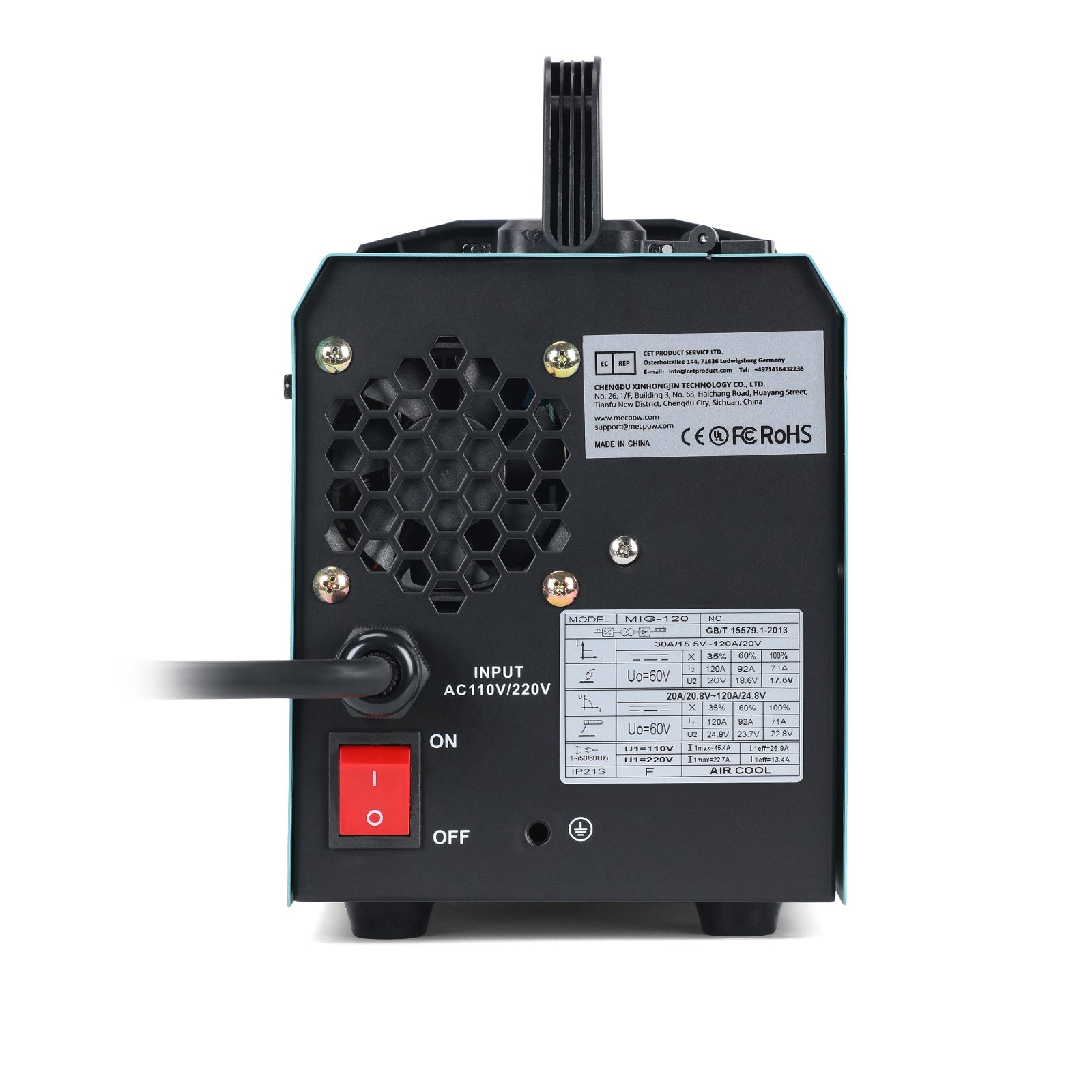 Mecpow MIG-120 Dual-voltage Gasless Welding Machine