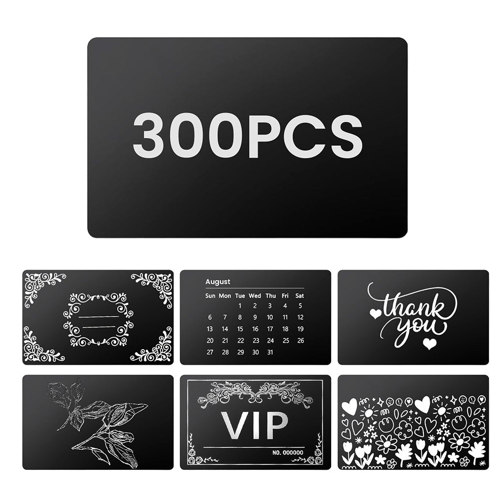 Mecpow AS4 Blank Black Business Cards