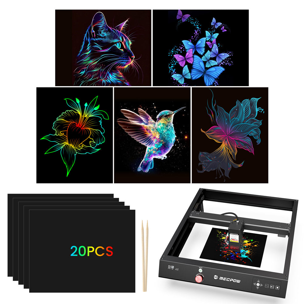 Mecpow AS5 Scratch Paper Art Set 20 PCS