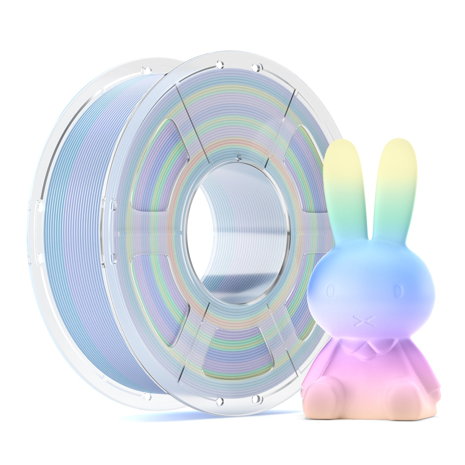 Mecpow Matte Rainbow High Speed PLA Filament Frosting Cake