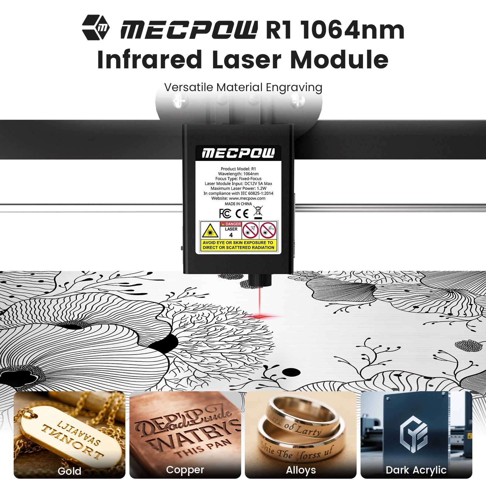 Mecpow R1 1064nm Infrared Laser Module
