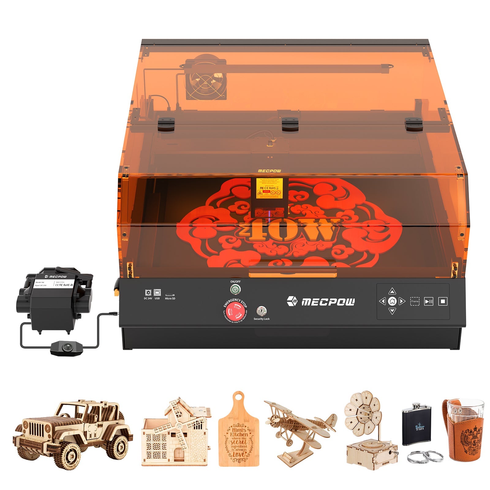Mecpow X4 Pro-40W Dual Laser Engraver