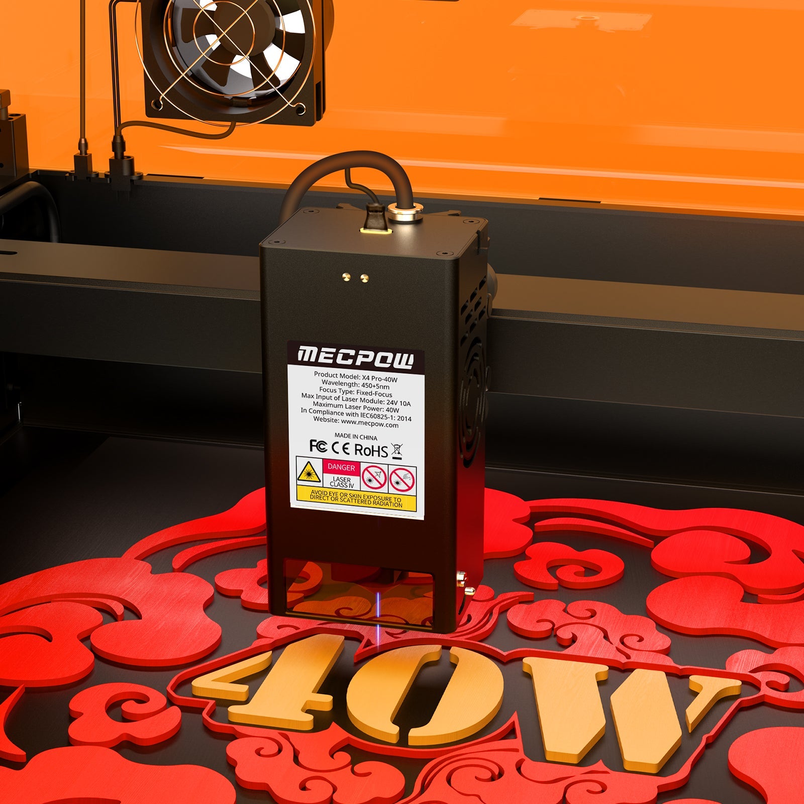 Mecpow X4 Pro-40W Dual Laser Engraver